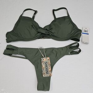 Women's Olive Green‎ Bikini Set